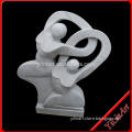 Natural Stone Dancing Abstract Statue, Marble Statue Abstract Carving